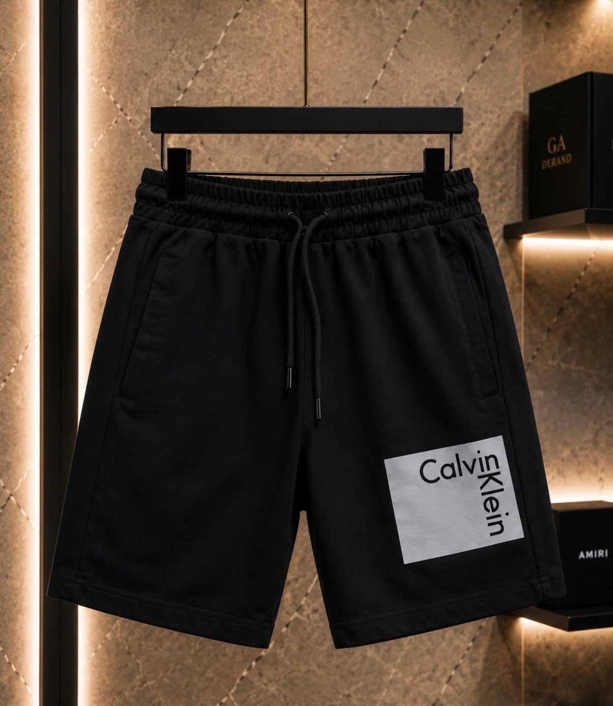 Pantaloni Scurți Calvin Klein Negri – Bărbați