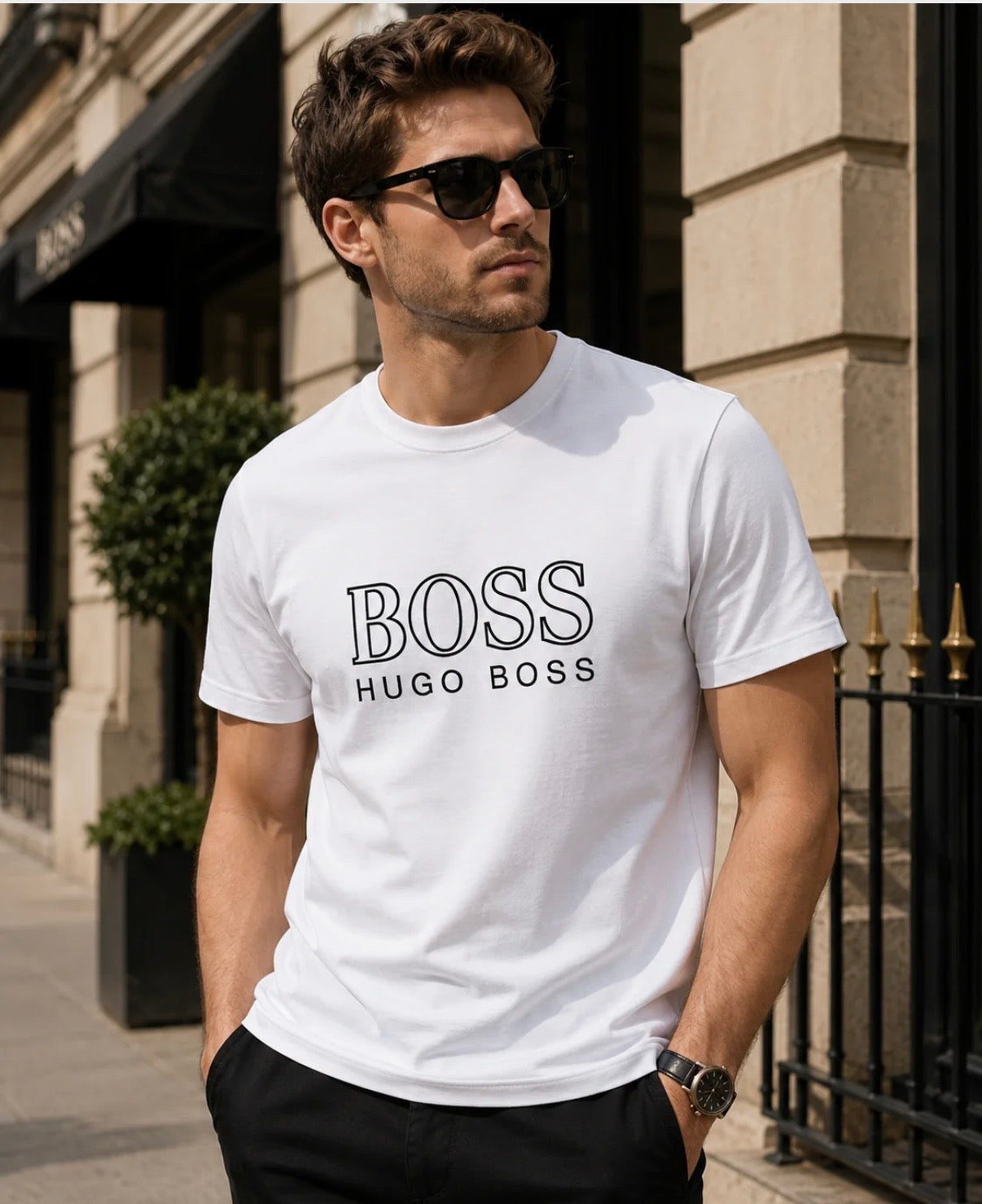 Tricou Bărbați Hugo Boss – White