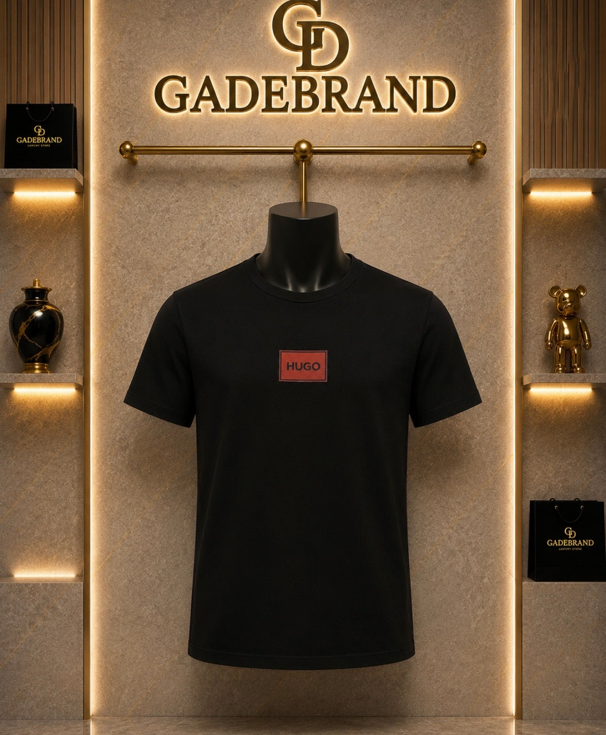 Hugo - Tricou Barbati - Negru