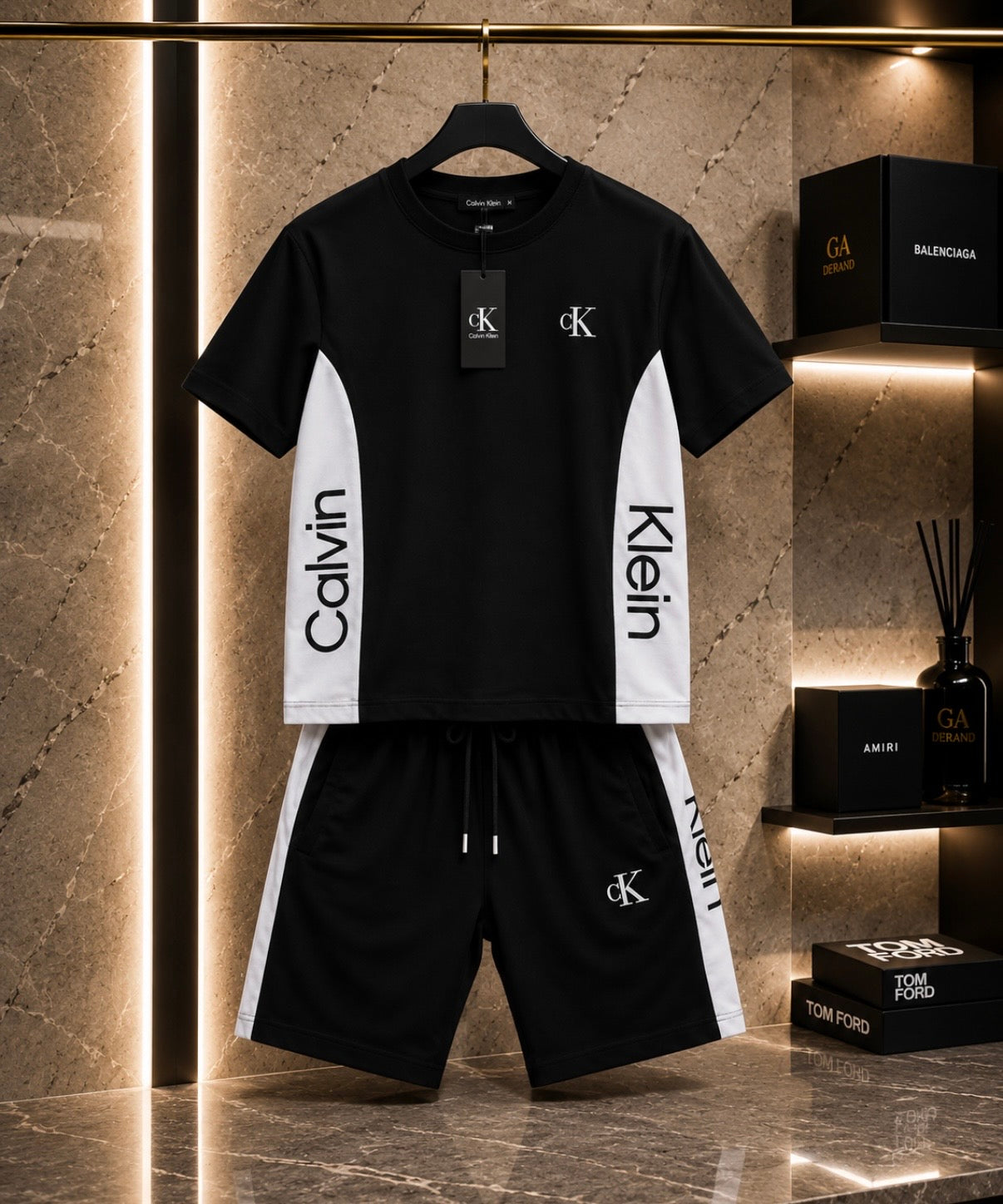 Compleu Calvin Klein Bărbați – Negru/Alb