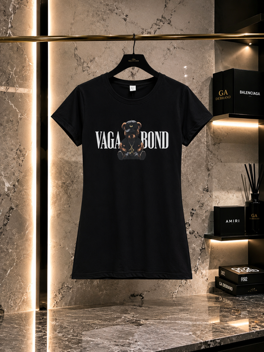 Women’s Vagabond Bear Cotton T-Shirt