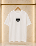 Balenciaga Tricou Bărbați Alb – Logo Brodat