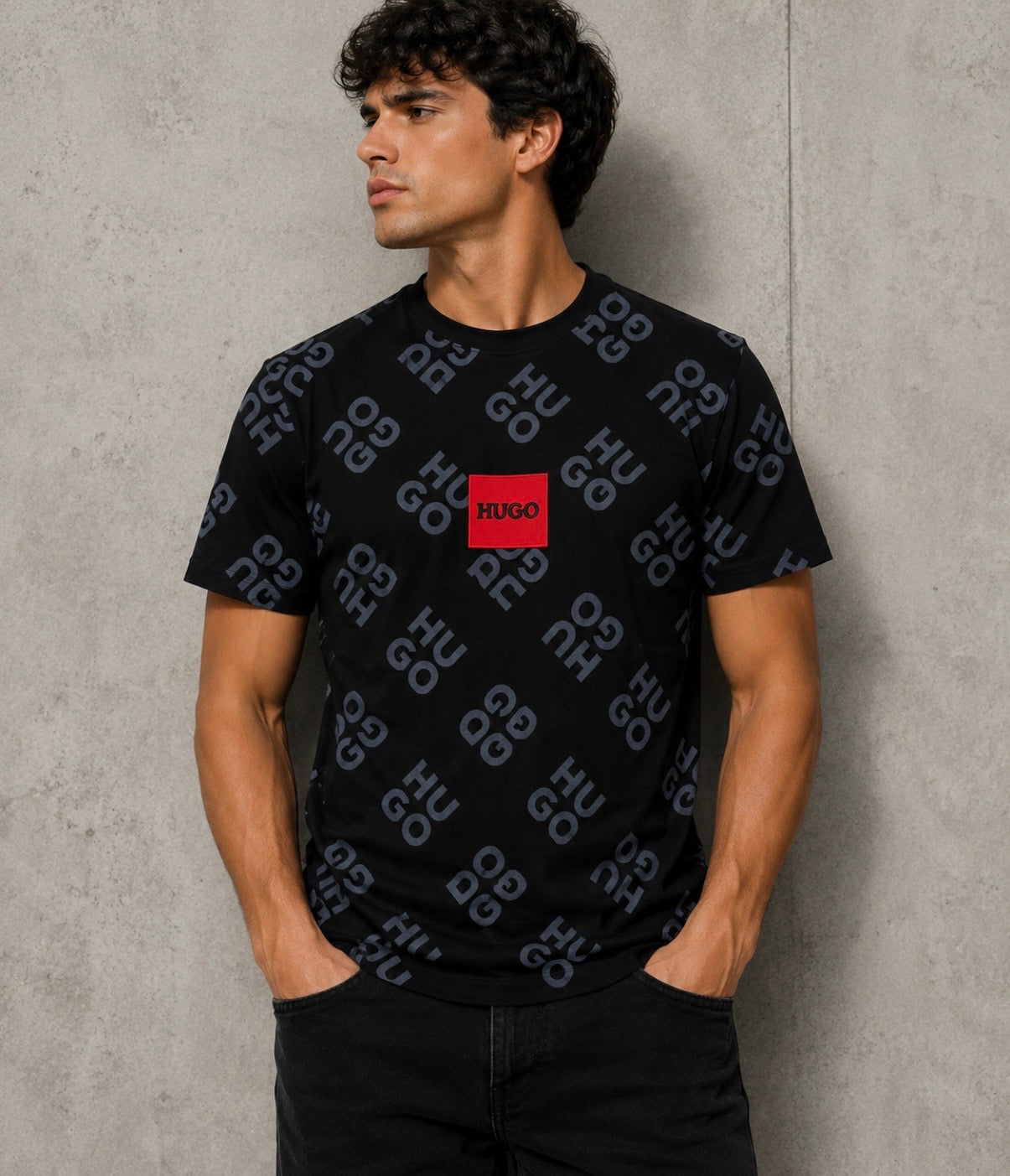 Hugo Boss Black Pattern T-Shirt