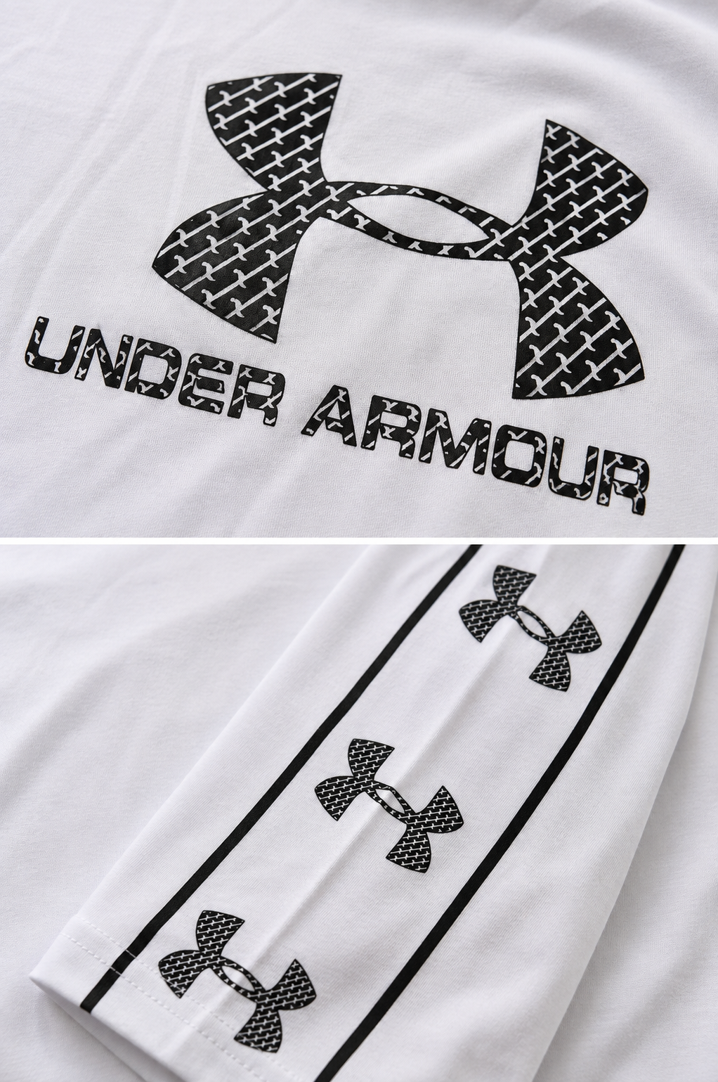 Under Armour – Tricou alb din bumbac premium
