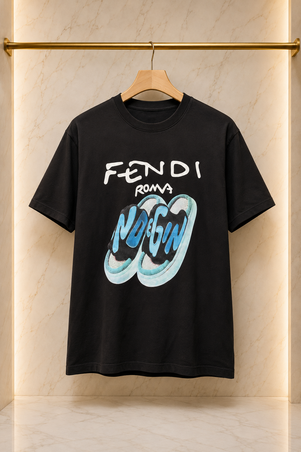 Fendi Roma – Tricou bărbați din bumbac premium