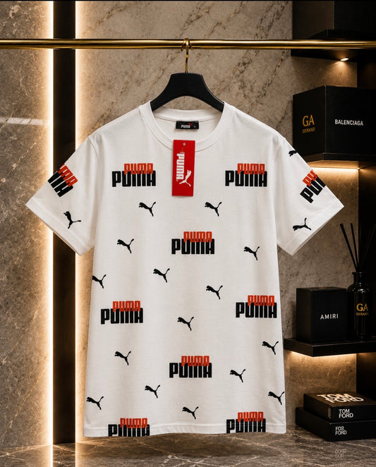 Puma All Over White T-Shirt