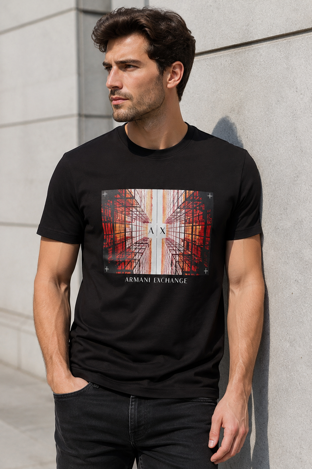 Armani Exchange – Tricou Bărbătesc Premium din Bumbac