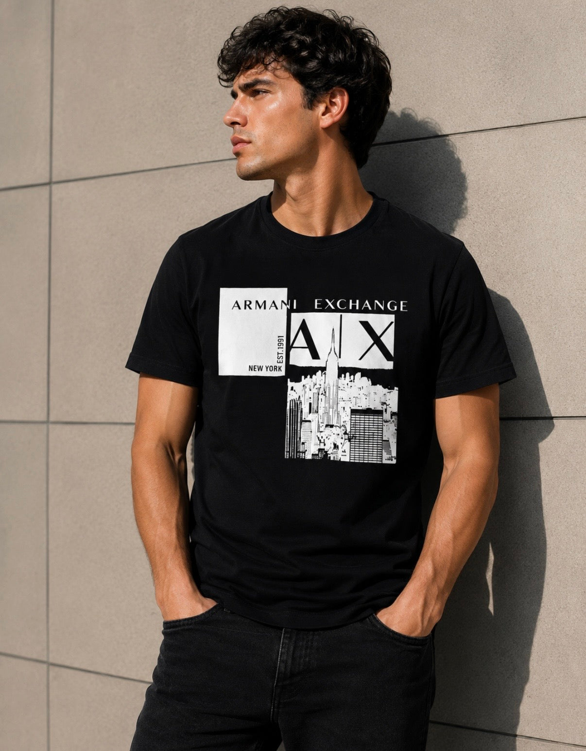 Armani Exchange Black T-Shirt