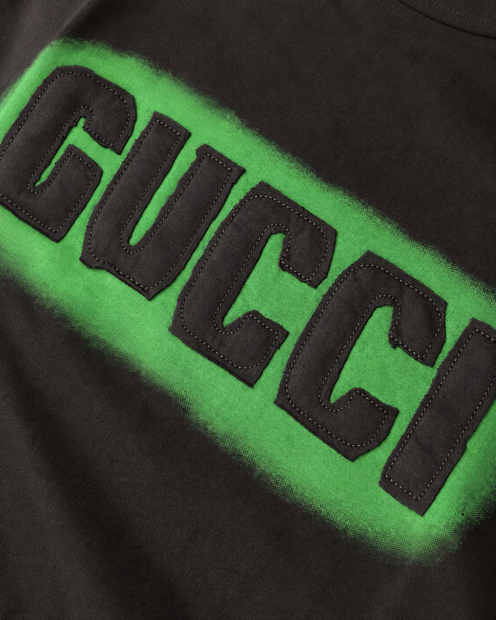 Gucci Tricou Bărbați Negru 100% Bumbac Premium