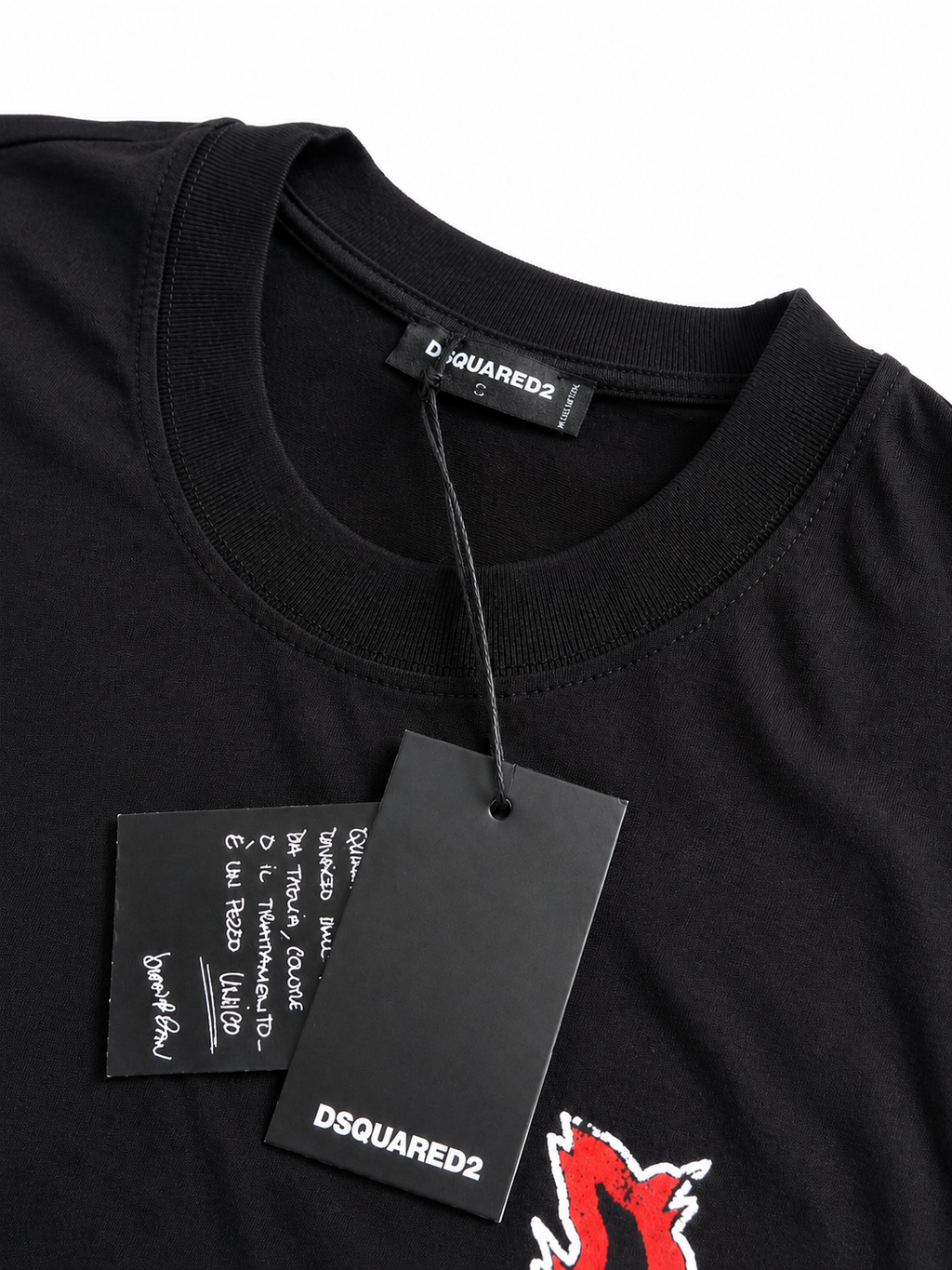 Dsquared2 – Tricou bărbătesc negru Devill, bumbac premium