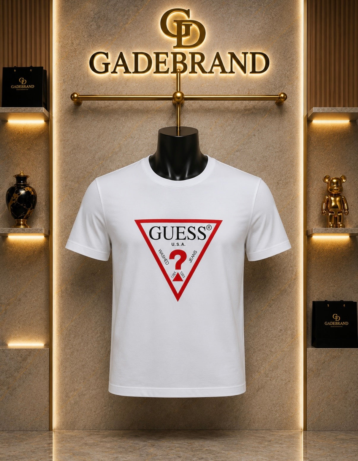Guess - Tricou Barbati - Alb