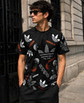 Adidas – Tricou bărbătesc Black Print