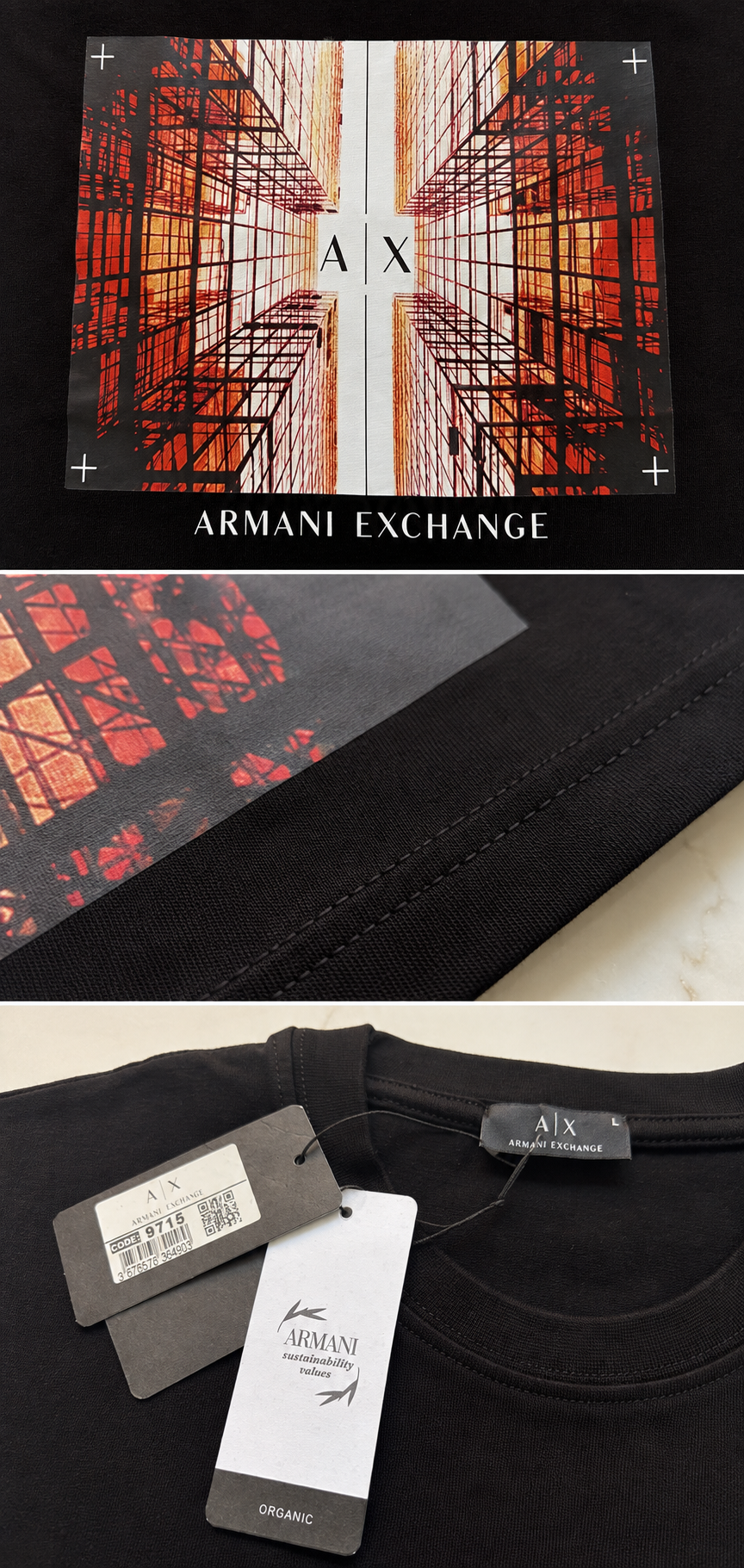Armani Exchange – Tricou Bărbătesc Premium din Bumbac