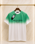 Dolce & Gabbana Tricou Degrade Verde-Alb