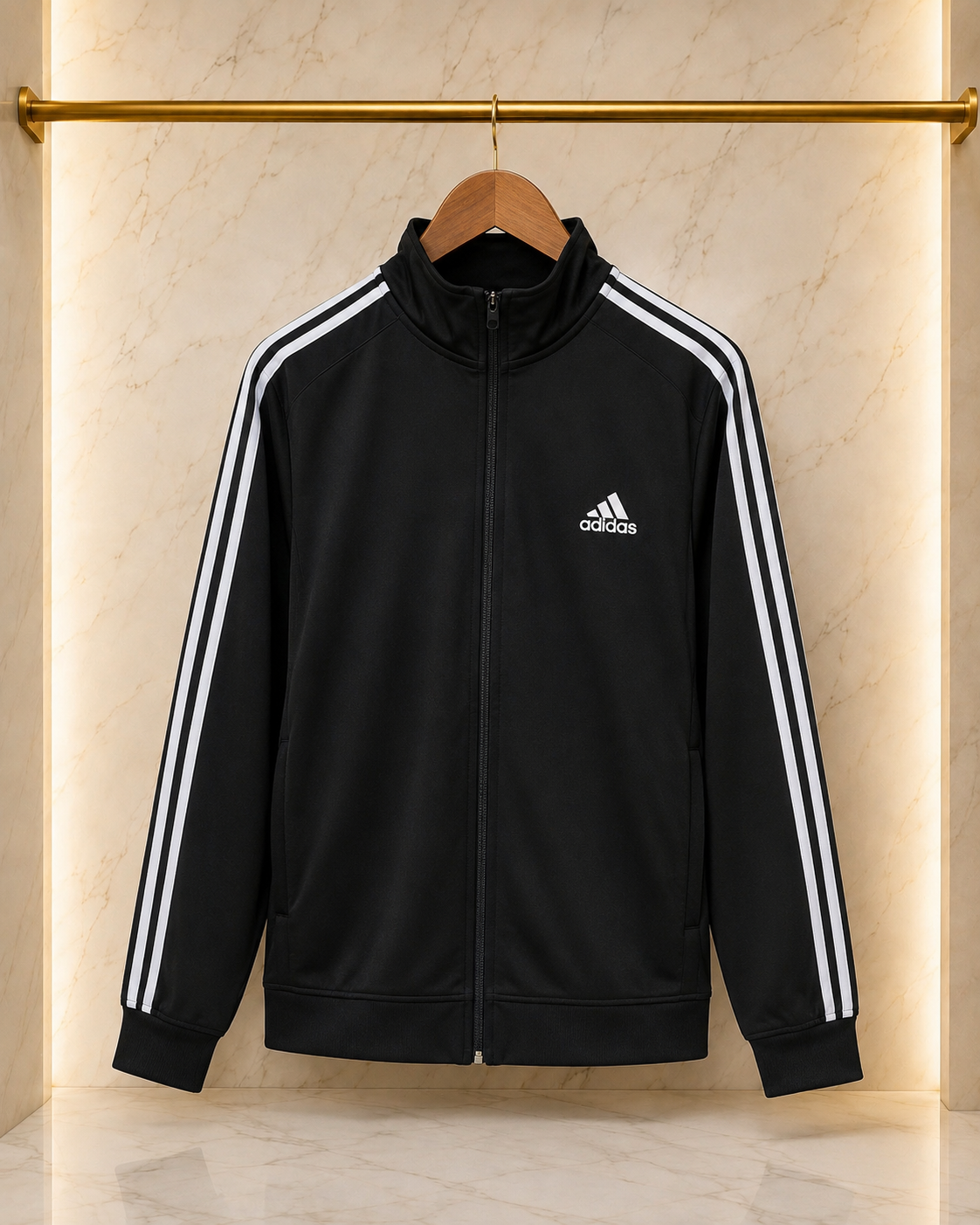 A-Adidas Trening Bărbați Negru – Logo Brodat