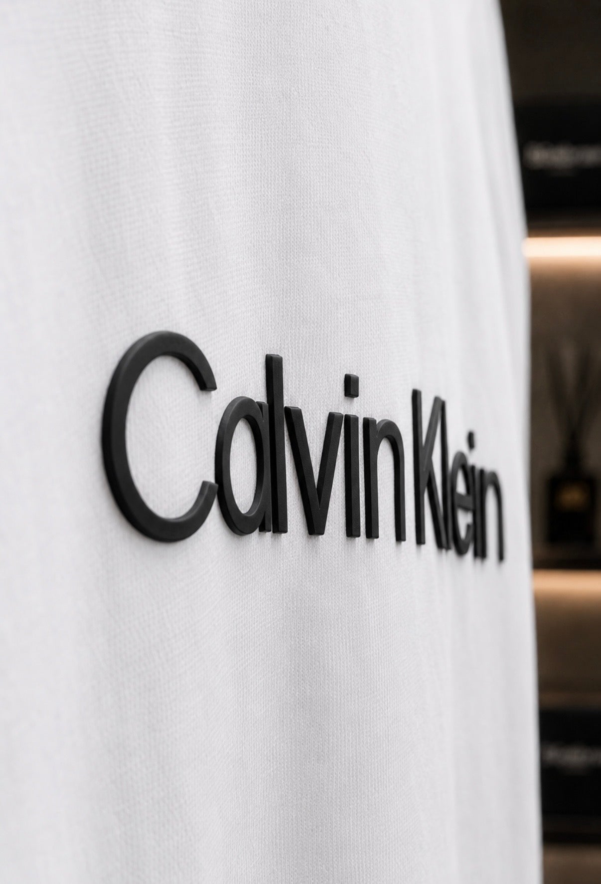 Tricou Calvin Klein Alb – Logo Frontal