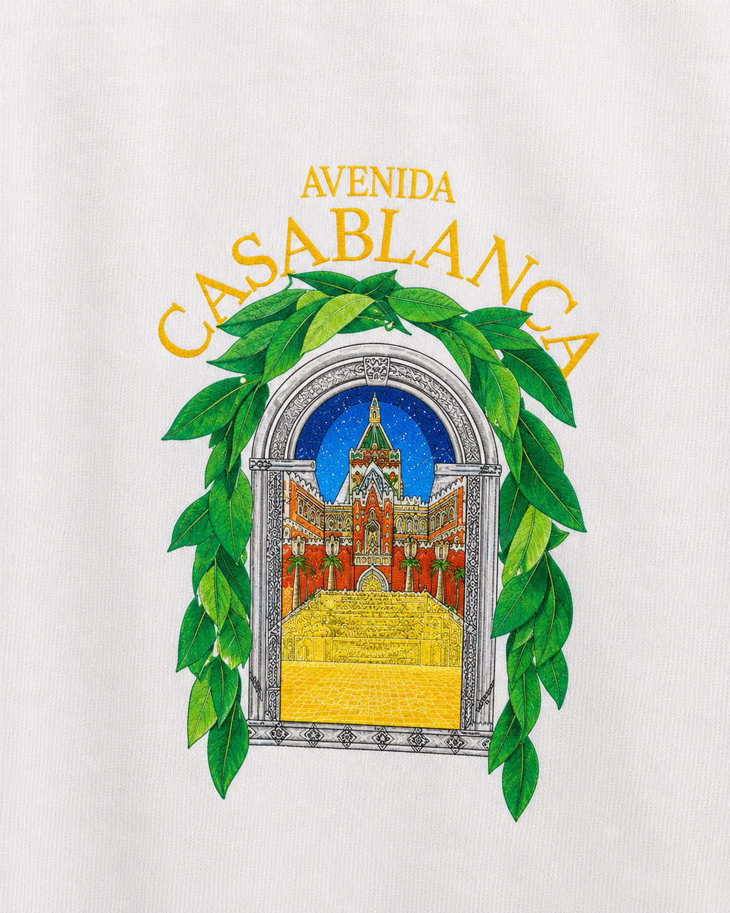 Casablanca – Tricou alb din bumbac premium