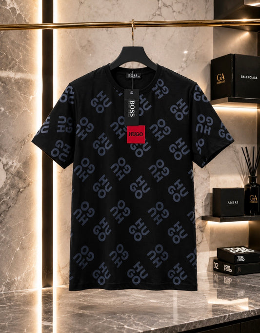 Hugo Boss Black Pattern T-Shirt