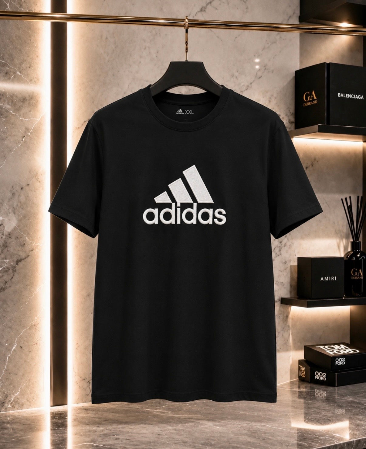 Adidas Essential Logo T-Shirt – Negru