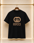 Gucci – Tricou bărbătesc negru cu logo brodat