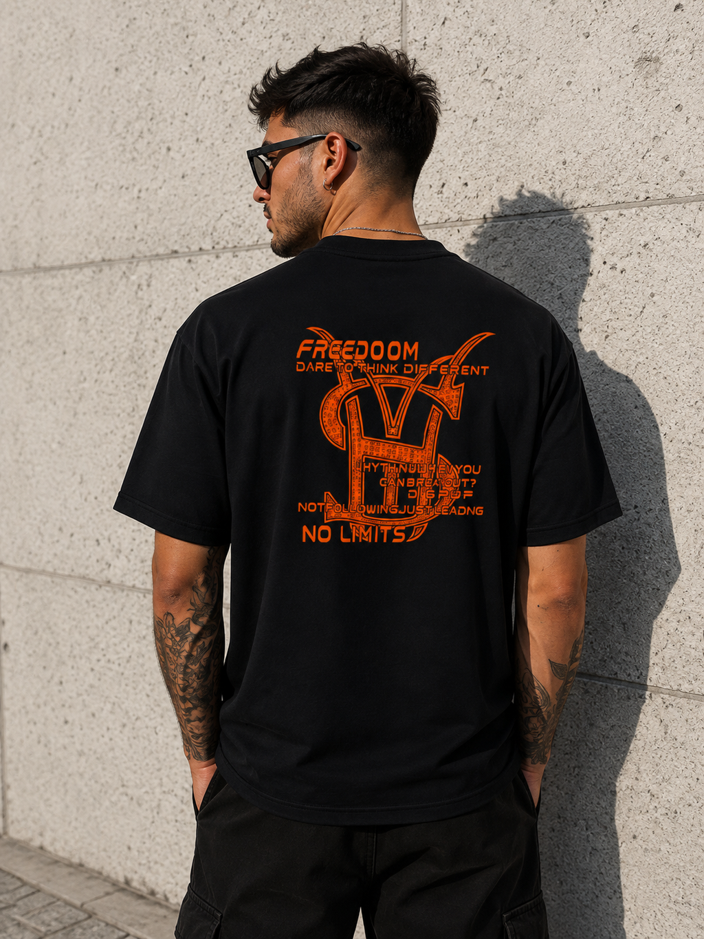 Made by Society Tricou Bărbați Negru 100% Bumbac Premium