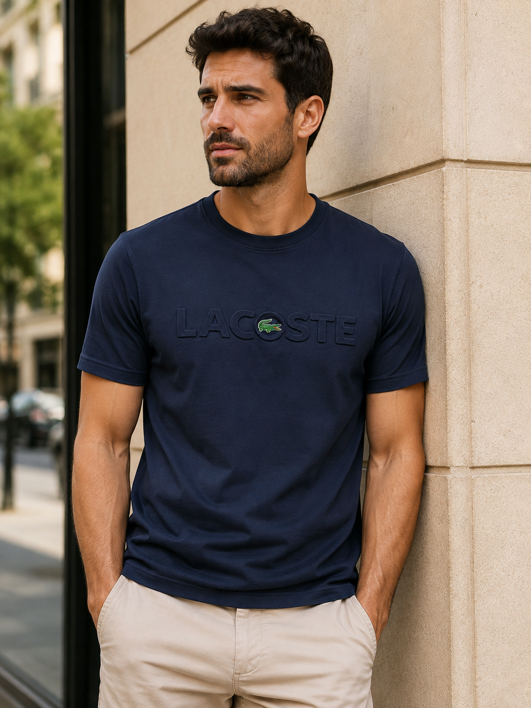 Lacoste – tricou bărbătesc din bumbac premium