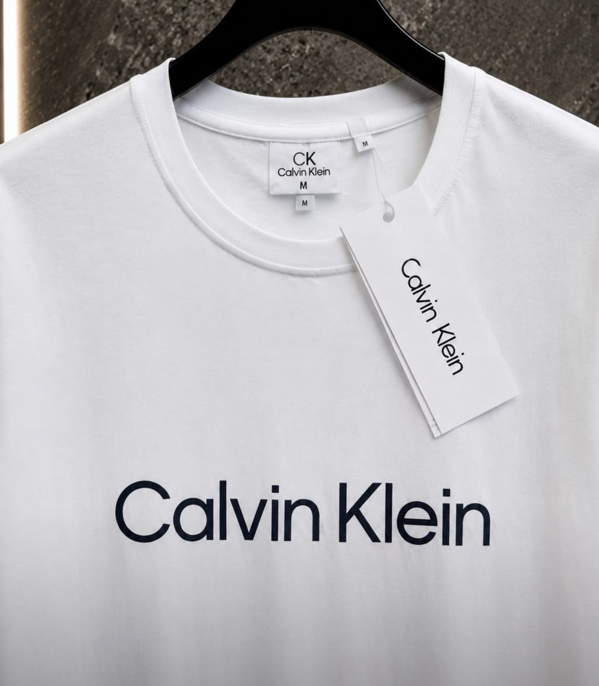 Tricou Calvin Klein Alb – Logo Frontal