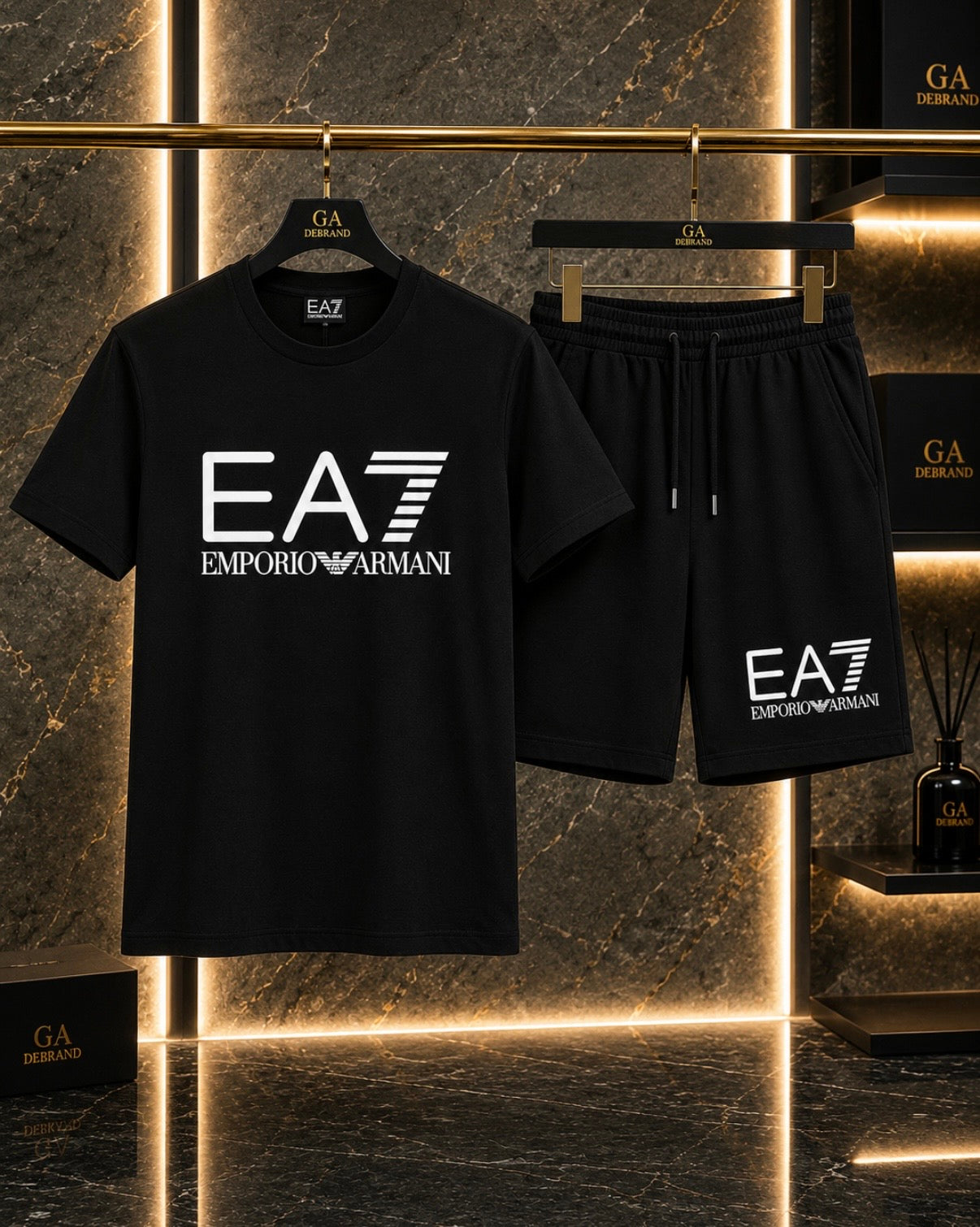 Compleu Bărbați EA7 Emporio Armani – Black