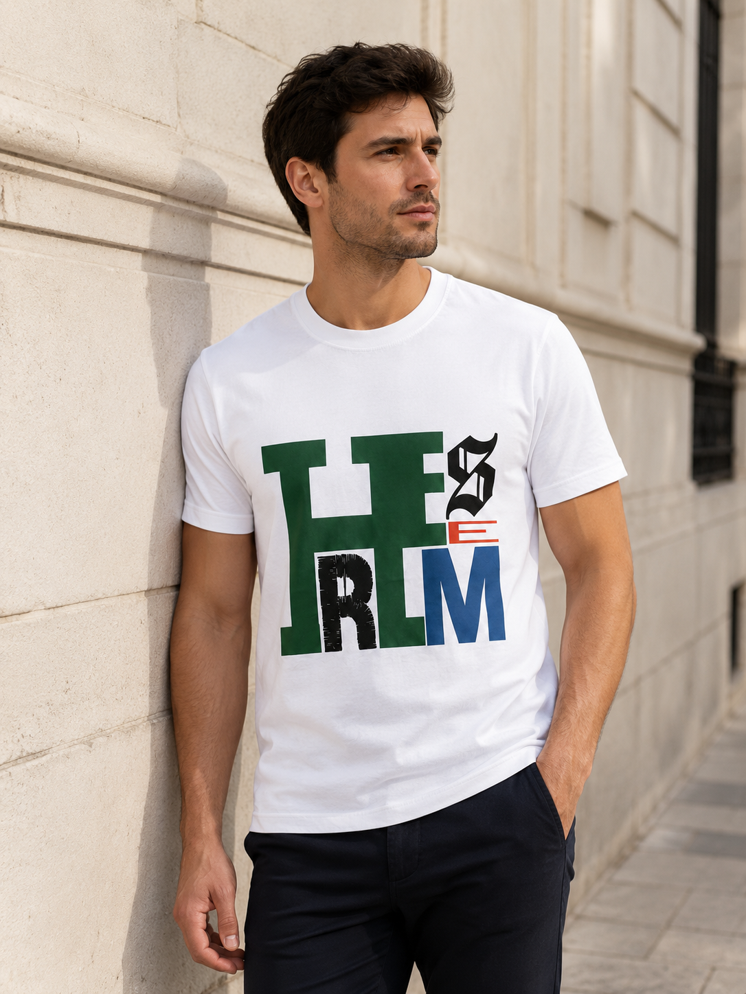 Hermès – Tricou bărbați din bumbac premium