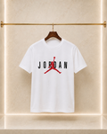 Jordan – Tricou bărbătesc alb cu logo imprimat