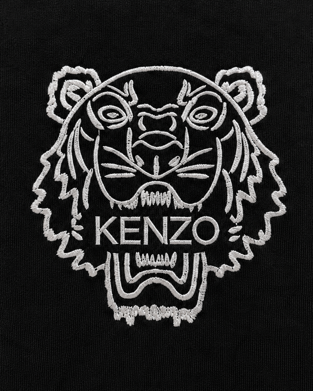 Kenzo Tricou Negru Bărbați cu Logo Brodat
