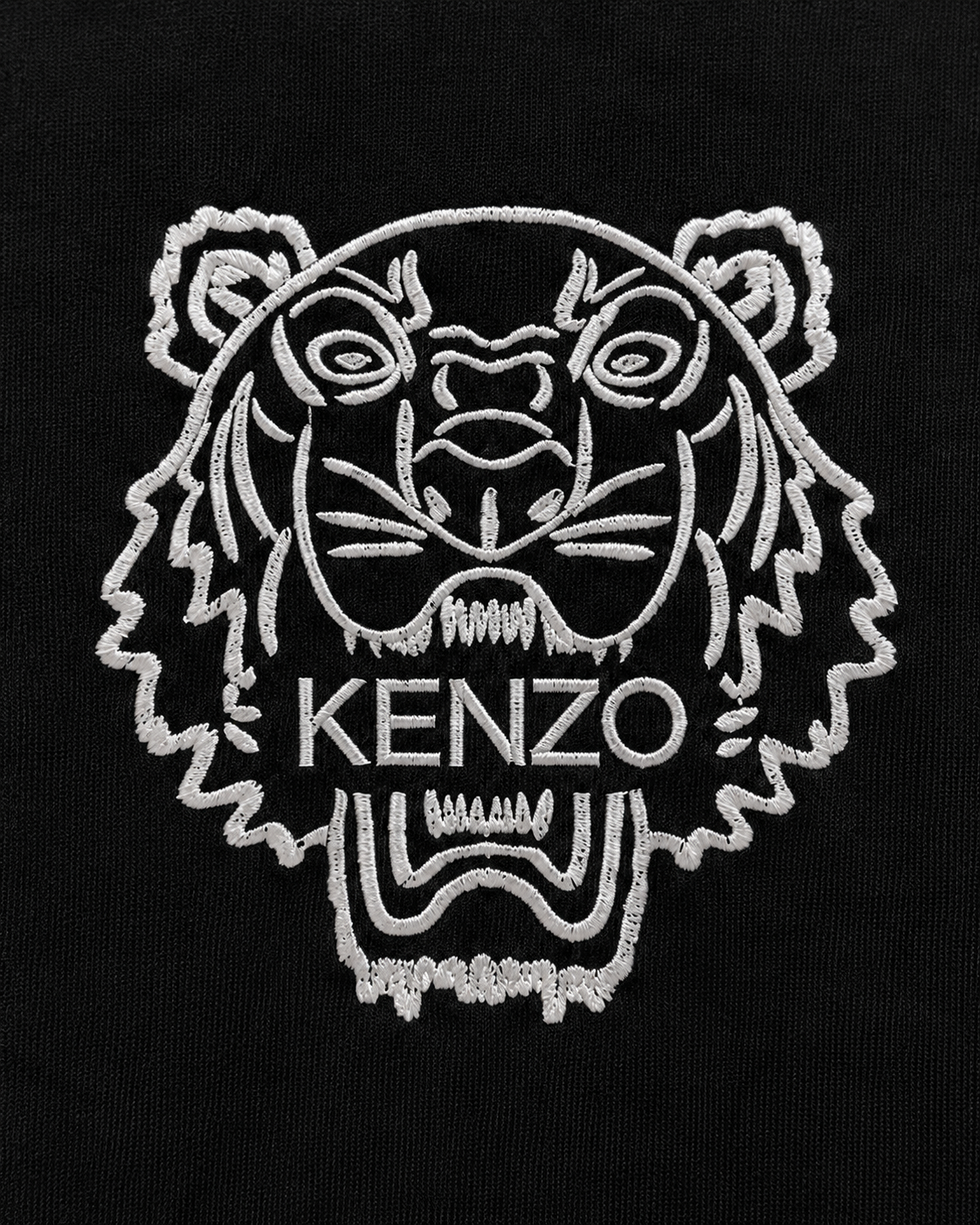 Kenzo Tricou Negru Bărbați cu Logo Brodat