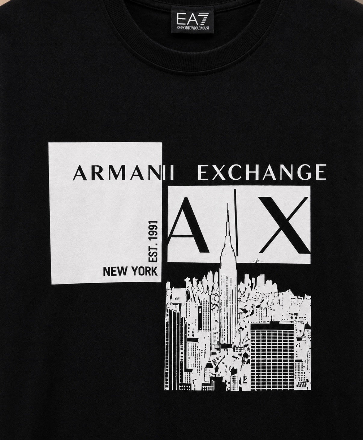 Armani Exchange Black T-Shirt