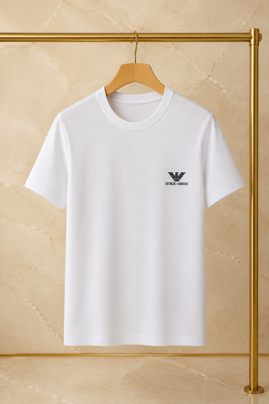 Giorgio Armani – Tricou alb pentru bărbați