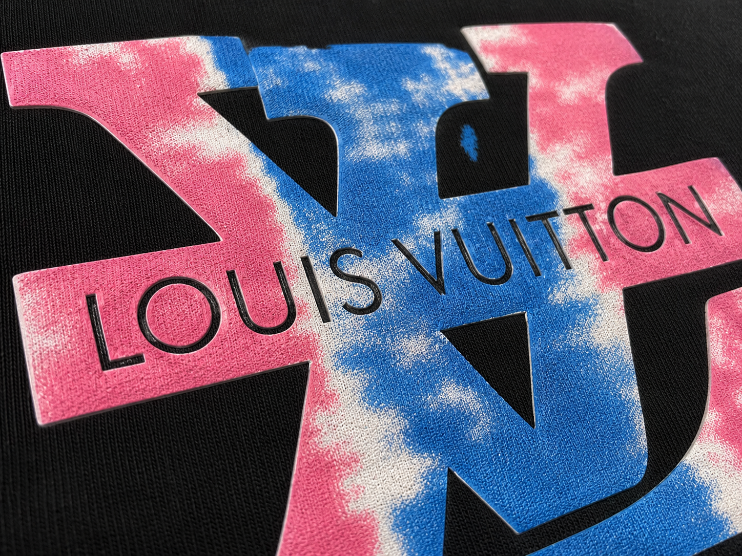 Louis Vuitton – Tricou bărbătesc negru din bumbac premium