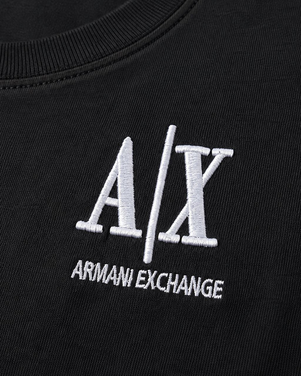 Armani Exchange Tricou - 100% Bumbac Premium Logo Brodat