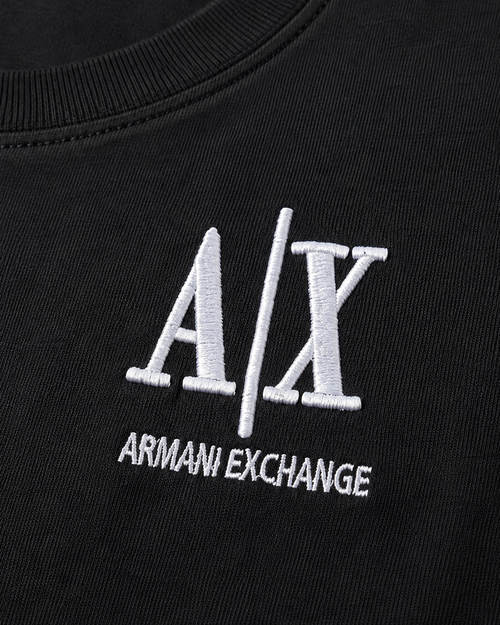 Armani Exchange Tricou - 100% Bumbac Premium Logo Brodat