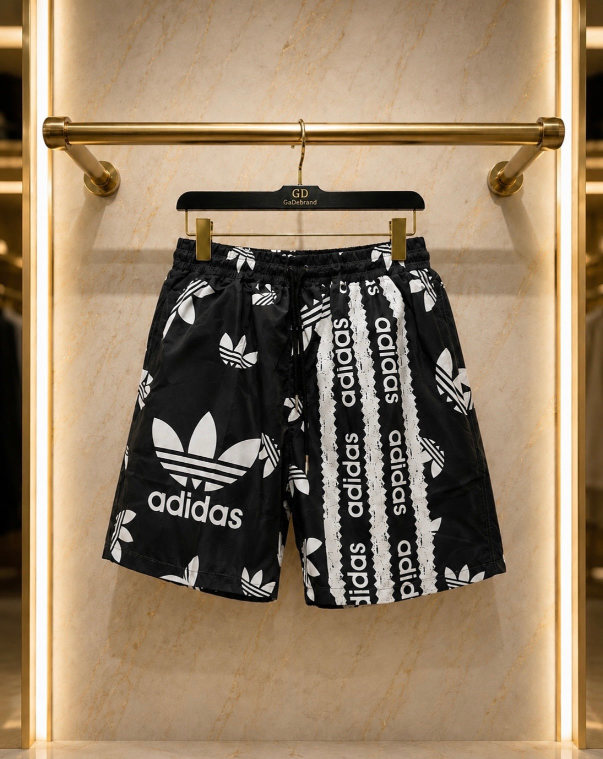 Adidas – Pantaloni scurți de plajă Black/White