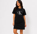 Calvin Klein Rochie T-Shirt Neagră