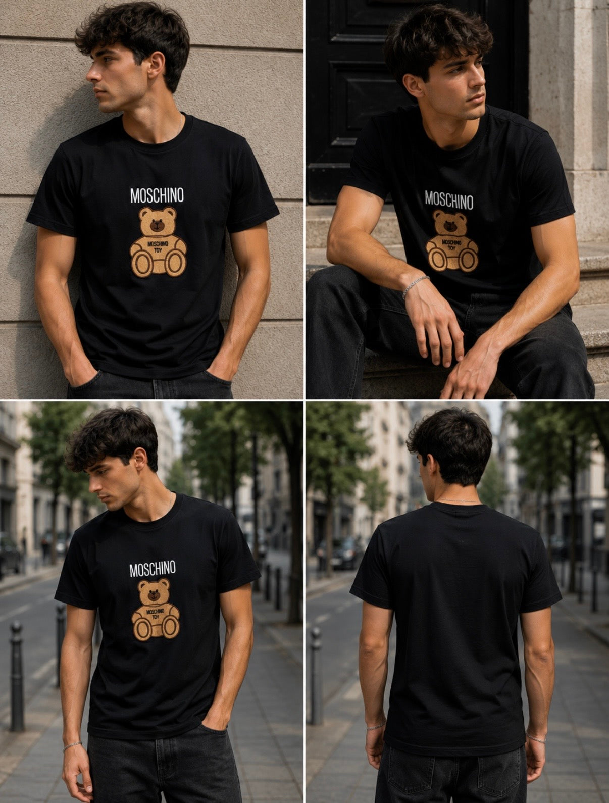 Moschino Teddy Black Tee