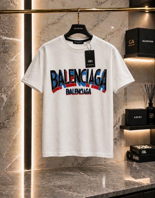 Balenciaga White Logo T-Shirt