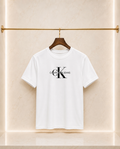 Calvin Klein – Tricou bărbătesc alb CK Logo, bumbac