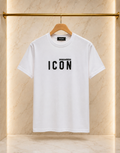 DSQUARED2 Tricou Bărbați Alb ICON Brodat – Bumbac Premium
