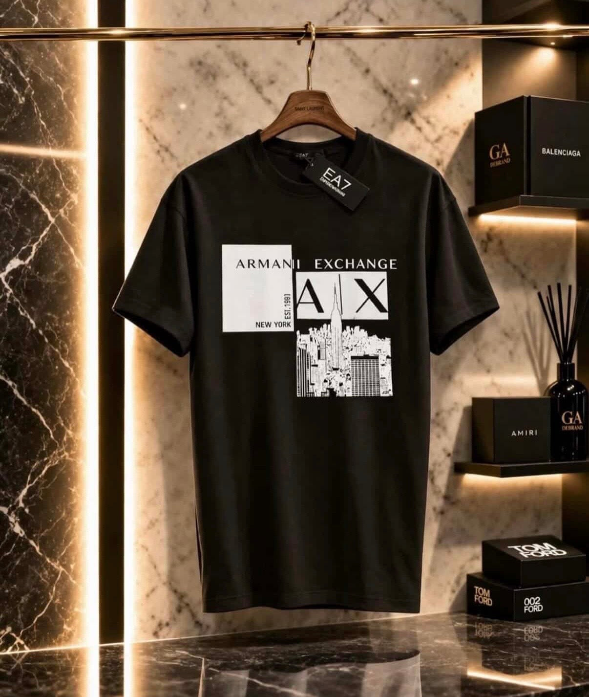 Armani Exchange Black T-Shirt