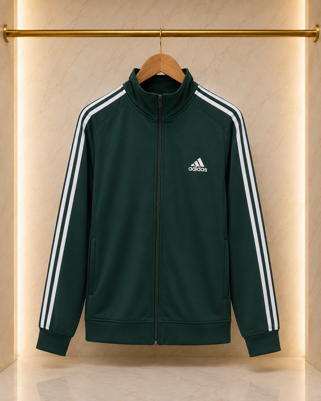 A-Adidas Trening Bărbați Verde – Logo Brodat