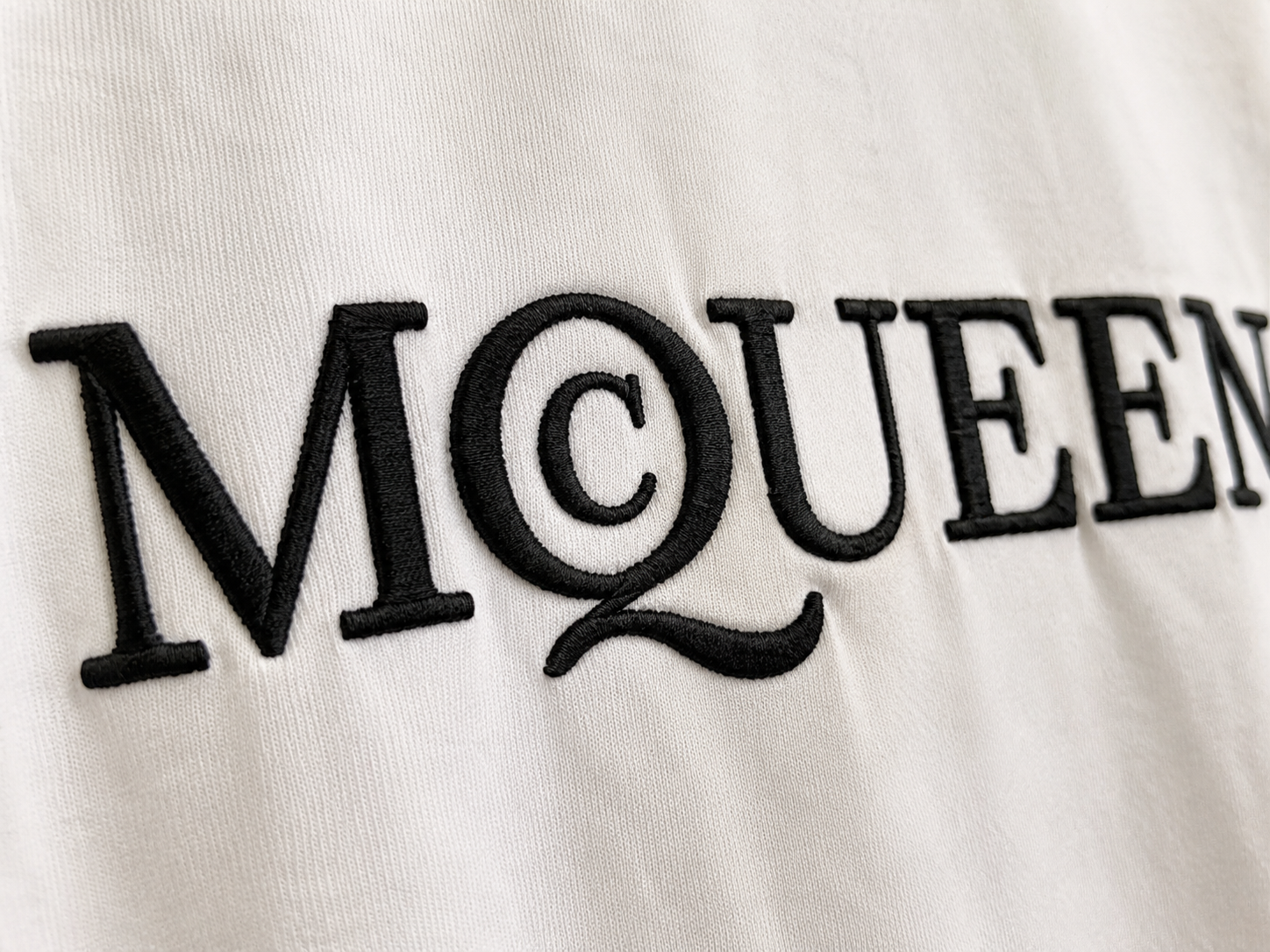 Alexander McQueen Tricou Bărbați Alb 100% Bumbac Premium
