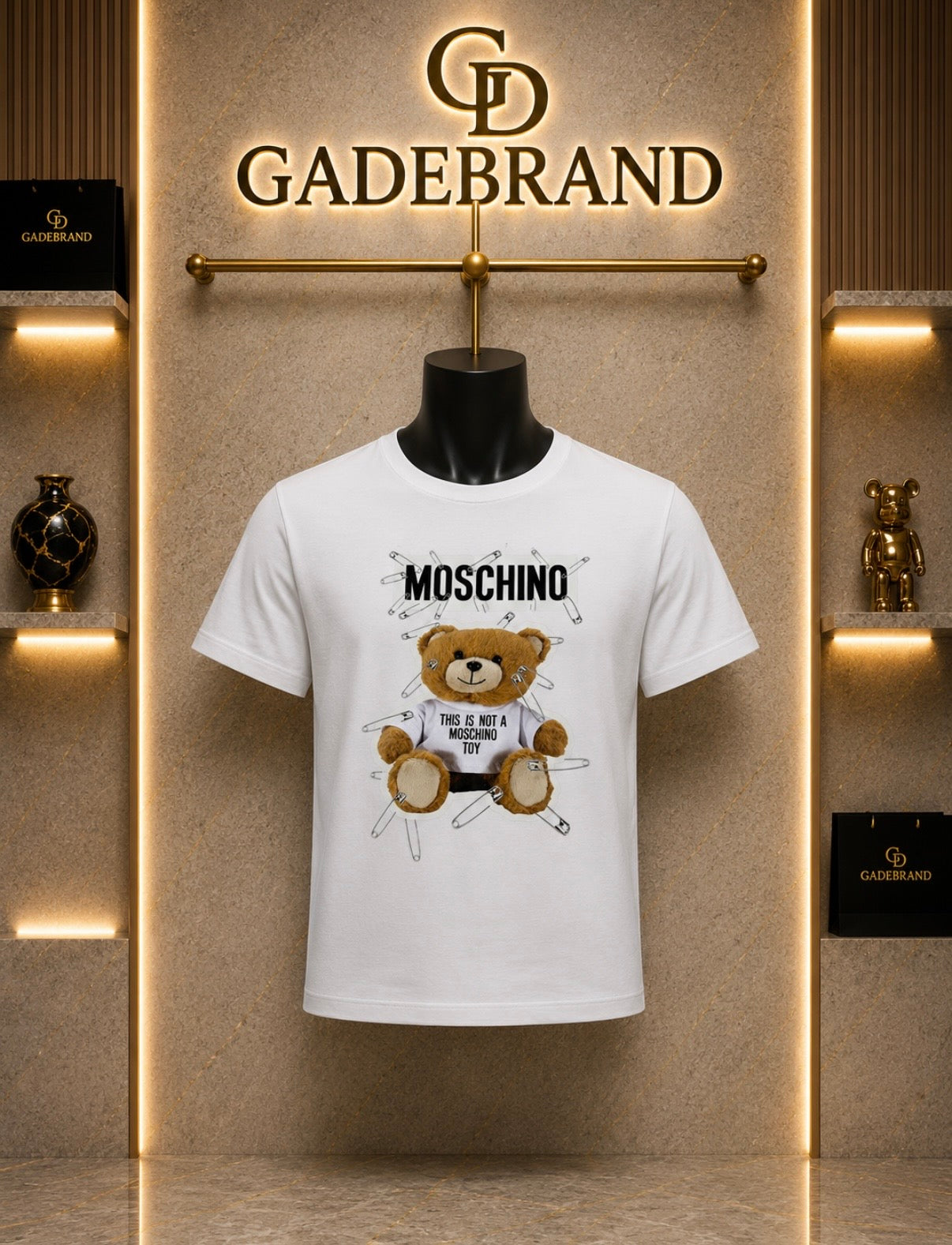 Moschino - Tricou Barbati - Alb