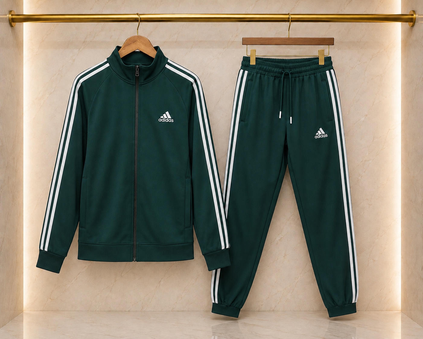 A-Adidas Trening Bărbați Verde – Logo Brodat