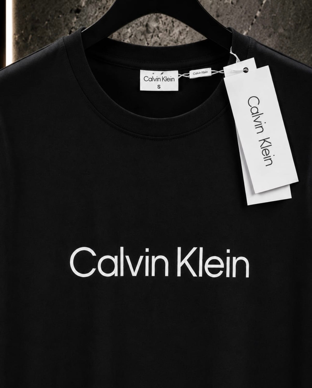 Tricou Calvin Klein Negru – Logo Frontal