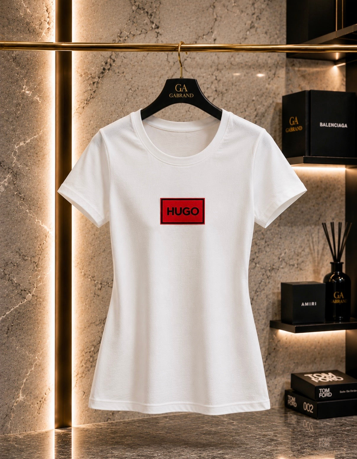 Women’s Hugo Logo T-Shirt – White
